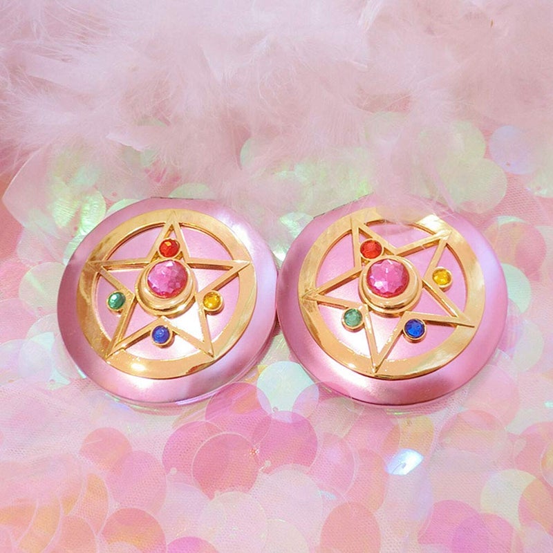 SHOWLOUE Makeup Compact Mirrors, Personal Makeup Mirror Portable Travel Handheld Foldable Double Sided Mirror - Image 4